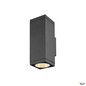 Preview: SLV 1010185 THEO PRO L, Wandaufbauleuchte, single, DALI, P1, rechteckig, 2700 K, 10 W, 24°, anthrazit