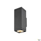Preview: SLV 1010189 THEO PRO L, Wandaufbauleuchte, single, DALI, P2, rechteckig, 2700 K, 15 W, 24°, anthrazit