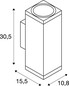 Preview: SLV 1010189 THEO PRO L, Wandaufbauleuchte, single, DALI, P2, rechteckig, 2700 K, 15 W, 24°, anthrazit