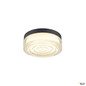 Preview: SLV 1010211 CYFT WAVE XL, Wand- und Deckenaufbauleuchte, 2700/3000/4000 K, 15 W, PHASE, 105°, IP65 schwarz / klar