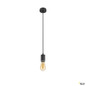 Preview: SLV 1010285 LALU®, Pendelleuchte, E27 Base, Mix&Match, Pendellänge 200 cm, 1 x max. 10 W, schwarz