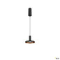 Preview: SLV 1010287 LALU®, Pendelleuchte, LED Base, Mix&Match, surface mounted canopy, Pendellänge 200 cm, 2700/3000K, 40°, PHASE, schwarz