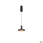 Preview: SLV 1010287 LALU®, Pendelleuchte, LED Base, Mix&Match, surface mounted canopy, Pendellänge 200 cm, 2700/3000K, 40°, PHASE, schwarz
