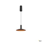 Preview: SLV 1010287 LALU®, Pendelleuchte, LED Base, Mix&Match, surface mounted canopy, Pendellänge 200 cm, 2700/3000K, 40°, PHASE, schwarz
