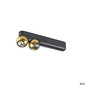 Preview: SLV 1010306 DYSKO, Wand- und Deckenaufbauleuchte, double, PHASE, 2700K, 13 W, 36°, schwarz / gold