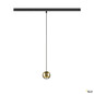 Preview: SLV 1010336 DYSKO, 48V Pendelleuchte, DALI, Pendellänge 200 cm, 2700K, 36°, schwarz / gold