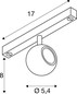 Preview: SLV 1010376 DYSKO, 48V Spot, DALI, deep & recessed track, 2700K, 5.6 W, 36°, weiß / schwarz