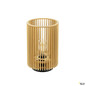 Preview: SLV 1010402 WUD TL, E27, Tischleuchte, zylindrisch, 1 x max. 40 W, natur
