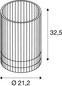 Preview: SLV 1010402 WUD TL, E27, Tischleuchte, zylindrisch, 1 x max. 40 W, natur