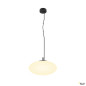 Preview: SLV 1010413 OLYPSO 40, Pendelleuchte, E27, Pendellänge 400 cm, 1 x max. 40 W, schwarz