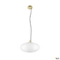 Preview: SLV 1010414 OLYPSO 40, Pendelleuchte, E27, Pendellänge 400 cm, 1 x max. 40 W, gold