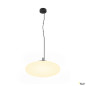 Preview: SLV 1010415 OLYPSO 50, Pendelleuchte, E27, Pendellänge 400 cm, 1 x max. 40 W, schwarz