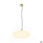 Preview: SLV 1010416 OLYPSO 50, Pendelleuchte, E27, Pendellänge 400 cm, 1 x max. 40 W, gold