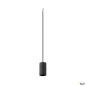 Preview: SLV 1010417 FITU PD, E27, stone, Pendelleuchte, Pendellänge 500 cm, offenes Kabelende, 1 x max. 15 W, schwarz