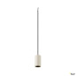 Preview: SLV 1010418 FITU PD, E27, stone, Pendelleuchte, Pendellänge 500 cm, offenes Kabelende, 1 x max. 15 W, beige