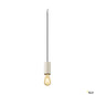 Preview: SLV 1010418 FITU PD, E27, stone, Pendelleuchte, Pendellänge 500 cm, offenes Kabelende, 1 x max. 15 W, beige
