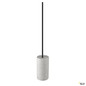Preview: SLV 1010419 FITU PD, E27, stone, Pendelleuchte, Pendellänge 500 cm, offenes Kabelende, 1 x max. 15 W, grau