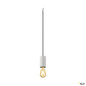 Preview: SLV 1010419 FITU PD, E27, stone, Pendelleuchte, Pendellänge 500 cm, offenes Kabelende, 1 x max. 15 W, grau
