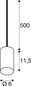 Preview: SLV 1010419 FITU PD, E27, stone, Pendelleuchte, Pendellänge 500 cm, offenes Kabelende, 1 x max. 15 W, grau