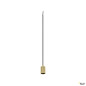 Preview: SLV 1010421 FITU PD, E27, ribbed, Pendelleuchte, Pendellänge 500 cm, offenes Kabelende, 1 x max. 15 W, gold