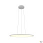 Preview: SLV 1010427 PANEL 60, Pendelleuchte, rund, PHASE, Pendellänge 200 cm, 3000/4000K, 90°, grau