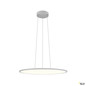 Preview: SLV 1010427 PANEL 60, Pendelleuchte, rund, PHASE, Pendellänge 200 cm, 3000/4000K, 90°, grau