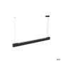 Preview: SLV 1010512 GLENOS® PRO, Pendelleuchte, 1,2m, DALI, UGR16, Pendellänge 210 cm, 4000K, 75°, schwarz