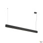 Preview: SLV 1010514 GLENOS® PRO, Pendelleuchte, 1,5m, DALI, UGR16, Pendellänge 210 cm, 3000K, 75°, schwarz