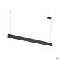 Preview: SLV 1010516 GLENOS® PRO, Pendelleuchte, 1,5m, DALI, UGR16, Pendellänge 210 cm, 4000K, 75°, schwarz