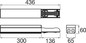 Preview: SLV 1010550 EASYLIGHT FOB 300 5 25 BK, Feed out Box 300mm, 5 pole, 2,5mm2 SLVtec