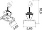 Preview: SLV 1010560 EASYLIGHT CSK FT BK, Chain suspension kits black fine tuned (without chain) SLVtec
