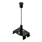 Preview: SLV 1010561 EASYLIGHT SCK 5000 BK, Steel cable suspension kits 5000mm black SLVtec