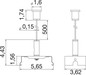 Preview: SLV 1010561 EASYLIGHT SCK 5000 BK, Steel cable suspension kits 5000mm black SLVtec