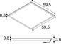 Preview: SLV 1010748 PANEL P, 595 45 830 WB UGR19