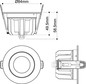 Preview: SLV 1010755 DOWNLIGHT P, 84 12 HG 840 60 ML DALI WH IP54