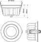 Preview: SLV 1010760 DOWNLIGHT P, 115 18 HG 840 60 ML WH IP54