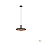 Preview: SLV 1010796 LALU® SET, Pendelleuchte, LED Base, PLATE 22, PHASE, Recessed, Pendellänge 200 cm, 2700/3000 K, 40°, schwarz