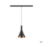 Preview: SLV 1010801 LALU® SET, 48V Pendelleuchte, LED Base, CONE 15, DALI, Pendellänge 200 cm, 2700/3000K, 40°, schwarz