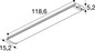 Preview: SLV 1010912 BATTEN FLAT P, 1200 52 830/840/850 ML EM 3H WH
