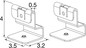 Preview: SLV 1010933 BATTEN FLAT P, Horizontal cable wire suspension kits, 2pcs