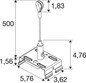 Preview: SLV 1011061 EASYLIGHT, SCKL 3000 BK Steel Cable Suspension Kits 3000MM with Loop, Black SLVtec