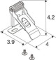 Preview: SLV 1011084 PANEL P/PAVANNO, Mounting Criclips 4 pcs SLVtec