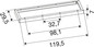 Preview: SLV 1011272 Surface Mounting Frame, 1200/300 BK SLVtec