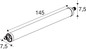 Preview: SLV 1011527 TUBULAR P, 1500 720 840 WH DALI2 OPL PC SLVtec