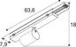 Preview: SLV 1011540 EASYLIGHT SPOT, 500 428 927 WB WH ML DALI2 SLVtec