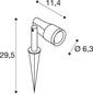 Preview: SLV 1011598 SYNA Garden, SP, Erdspiessleuchte, 150cm Anschlusskabel, IP44/IP65, 2200K, 6.2W, 36°, schwarz