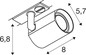 Preview: SLV 1011760 BIMA 2.0, 1-Phasen Spot, Single, QPAR51, weiß
