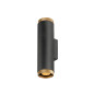 Preview: SLV 1011882 GRIP! L, Wandaufbauleuchte, UP/DOWN, QPAR51, 2 x 6W, schwarz