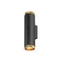 Preview: SLV 1011882 GRIP! L, Wandaufbauleuchte, UP/DOWN, QPAR51, 2 x 6W, schwarz