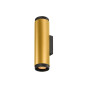 Preview: SLV 1011884 GRIP! L, Wandaufbauleuchte, UP/DOWN, QPAR51, 2 x 6W, gold